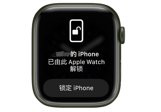 新田苹果手机维修分享用 AppleWatch 解锁配备面容 ID 的 iPhone方法 